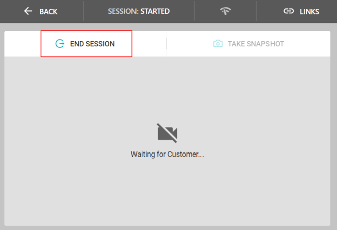 New VA - end session